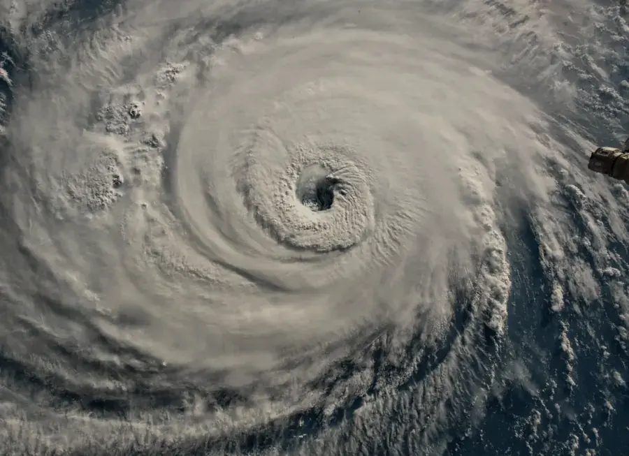 Ouragan vu de l'espace